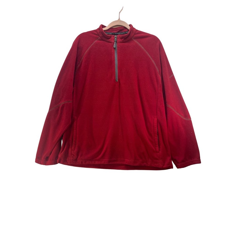 Sun Mountain mens medium pull over sweater red